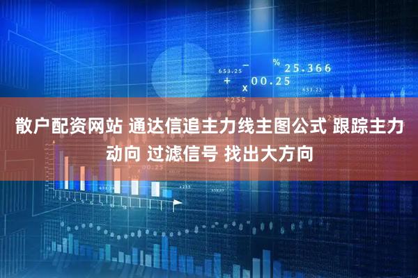 散户配资网站 通达信追主力线主图公式 跟踪主力动向 过滤信号 找出大方向